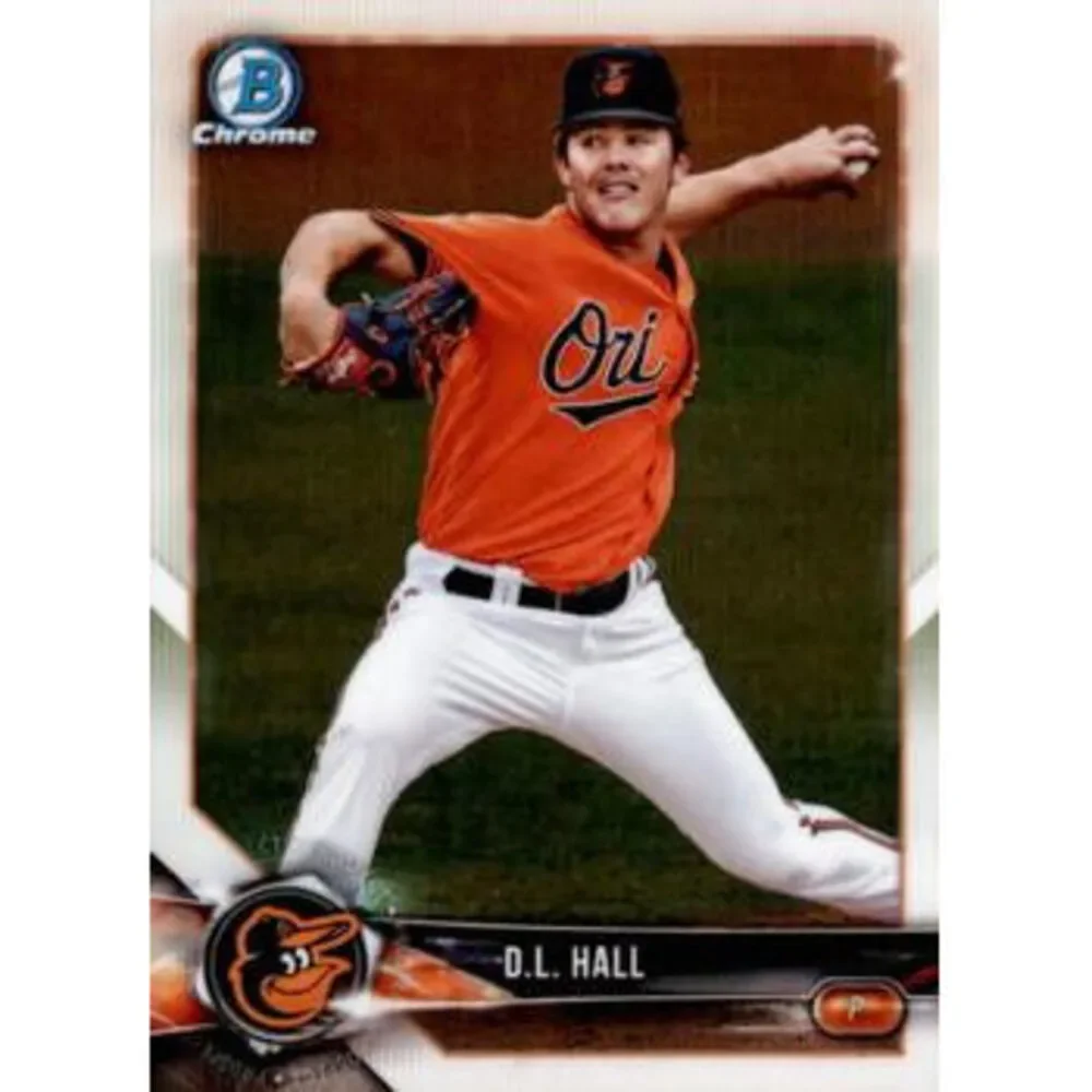 2018 Bowman Chrome Prospects D.L. Hall BCP107 Baltimore Orioles